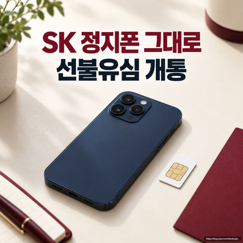 SK 통신연체 정지폰 그대로 선불유심 개통해서 사용한 방법
