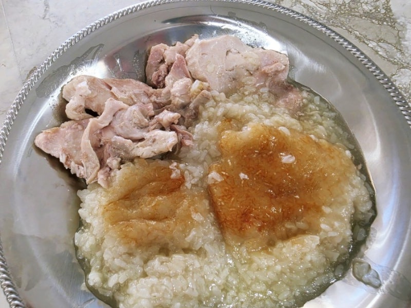 누룽지백숙 레시피/아이들 코 박고 먹는 영양죽/전기밥솥으로 간단하게 집에서도 가능해요.