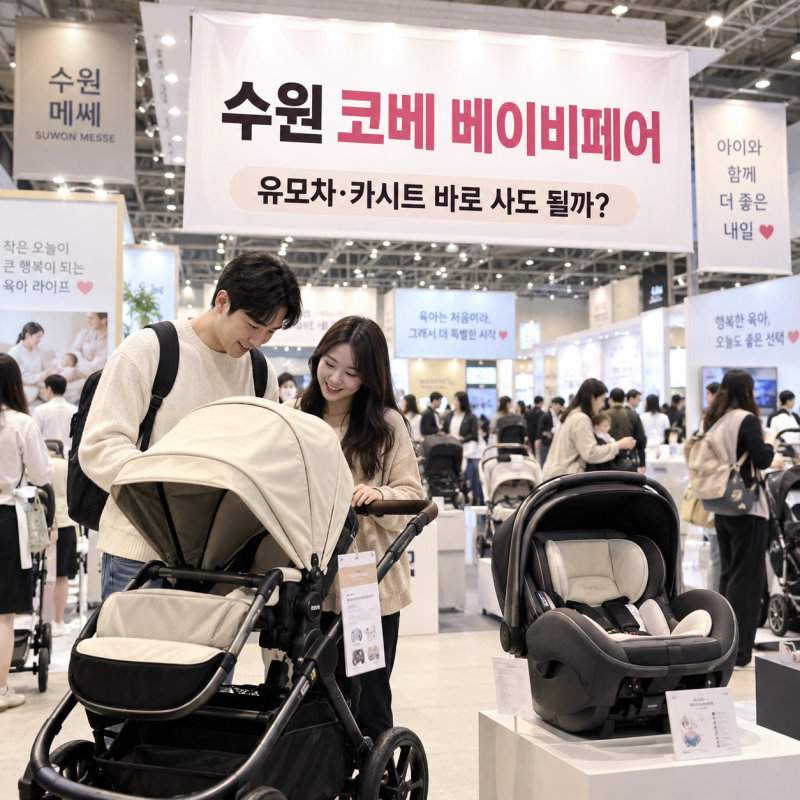 수원 코베 베이비페어 2026 유모차·카시트 현장에서 바로 사도 될까?