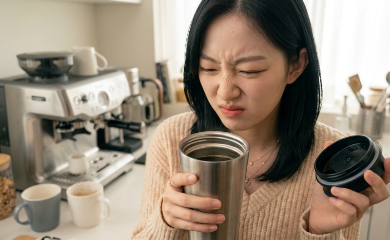 텀블러 뚜껑 고무패킹 찌든 냄새 날 때? 식초 베이킹 10분 박멸법