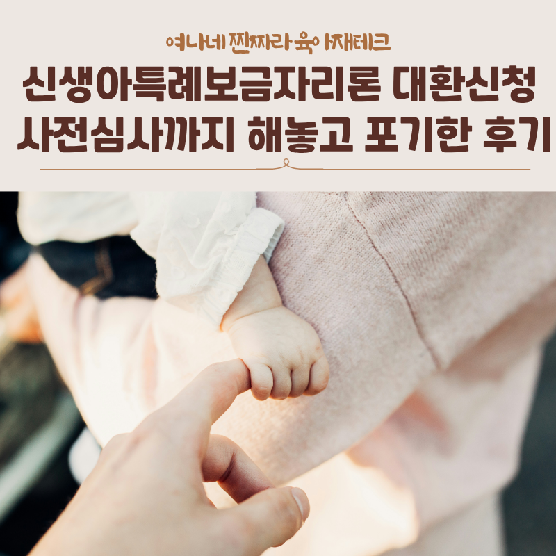 신생아특례보금자리론 대환신청 사전심사까지 해놓고 포기한 후기