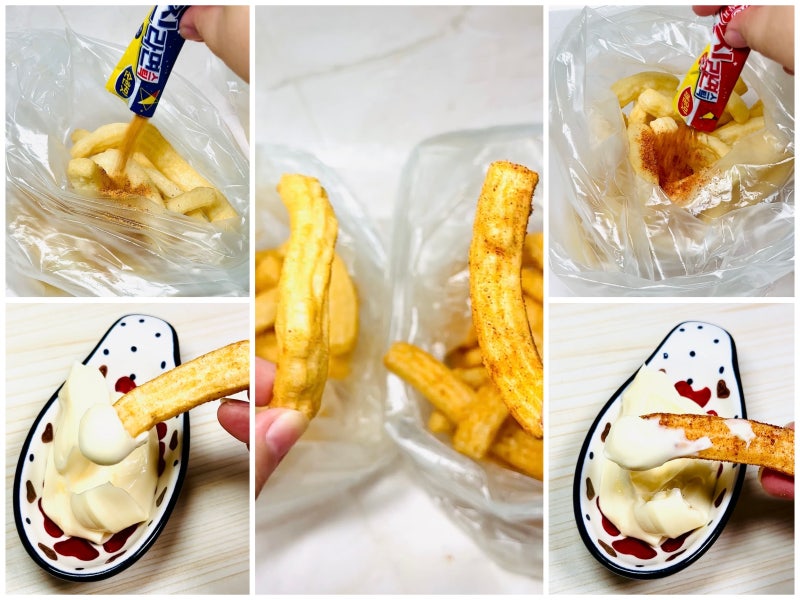 포스틱에 라면스프 넣으면 진짜 맛있을까? 순한맛 vs 매운맛