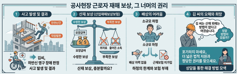 건설현장에서 추락했는데 근재보험이 없다면?