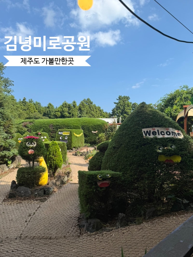 아이랑 제주도 가볼만한곳 김녕미로공원 호불호 명백한 관광지