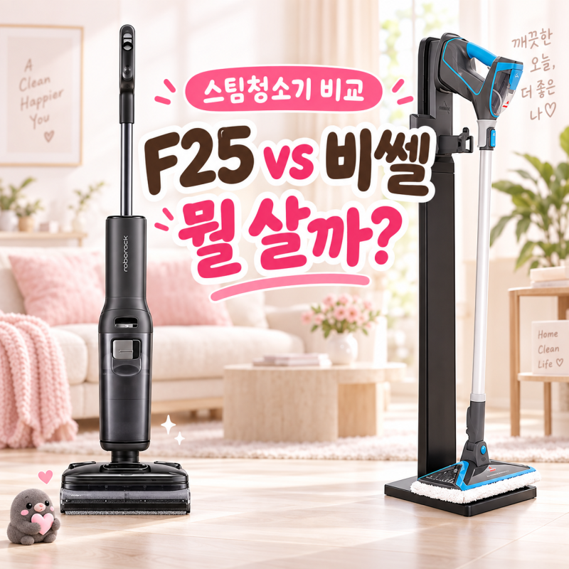 로보락 F25 Ultra vs 비쎌 스팀청소기, 올인원으로 갈까 스팀만 따로 할까?