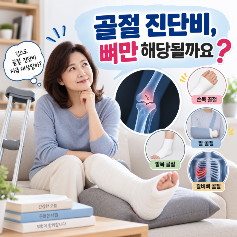골절 진단비, 뼈만 해당될까요?