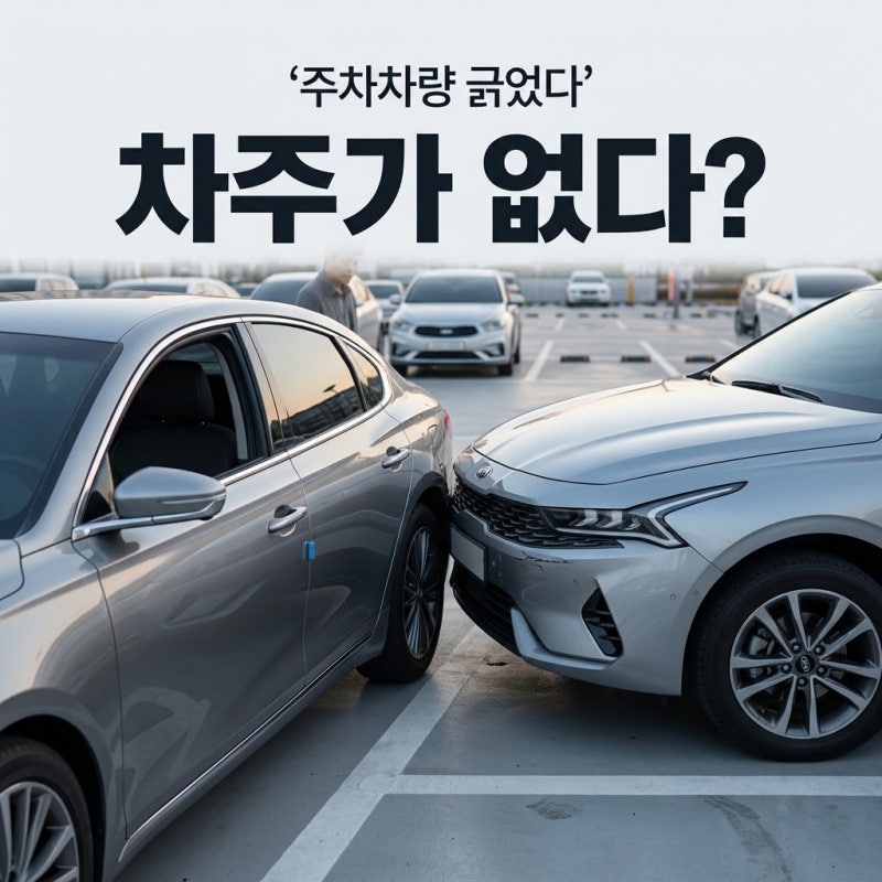 “주차된 차를 긁었는데 차주가 없습니다”｜연락처만 남기면 될까요?