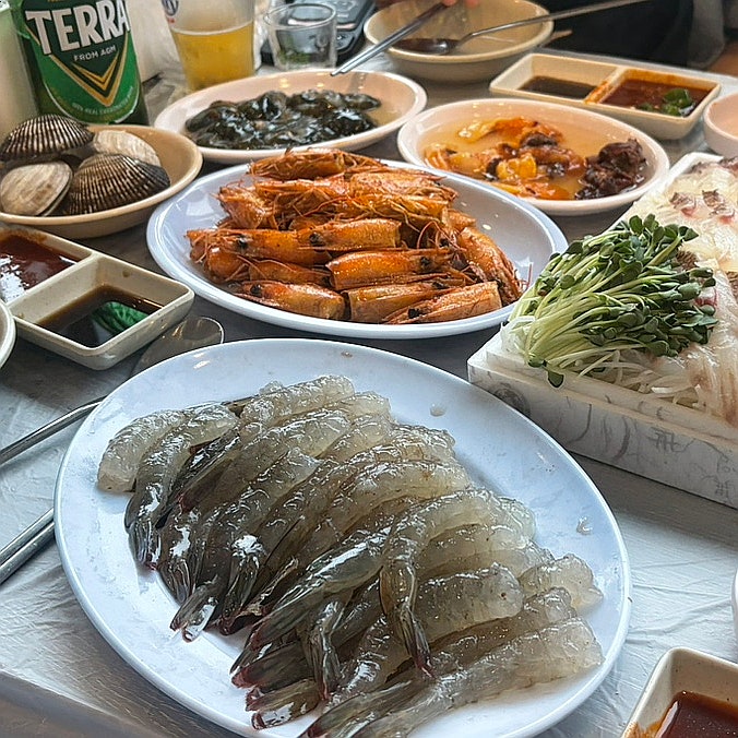 노량진수산시장 초장집 해운대식당 | 생새우, 꽃게찜 온누리상품권 사용방법