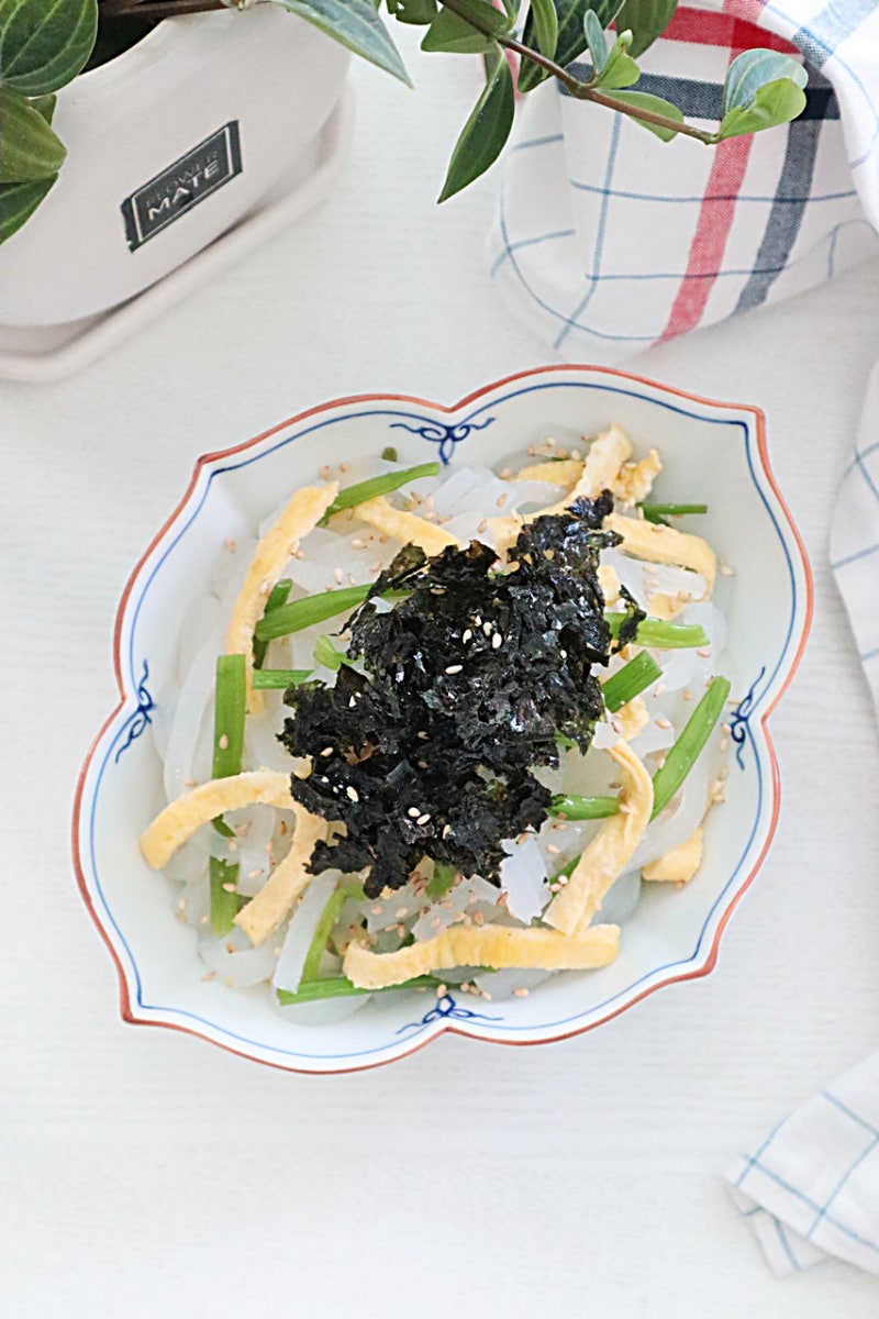 청포묵무침 레시피 동부묵 김무침