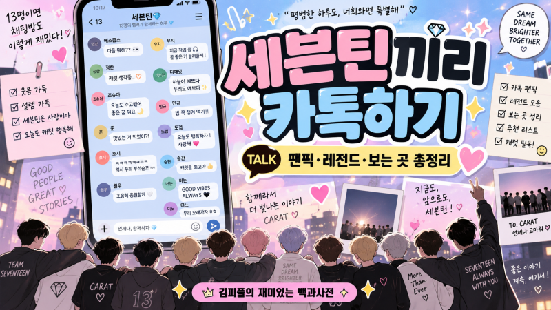 세븐틴끼리 카톡하기 총정리｜뜻·TALK 팬픽·레전드 추천·보는 곳