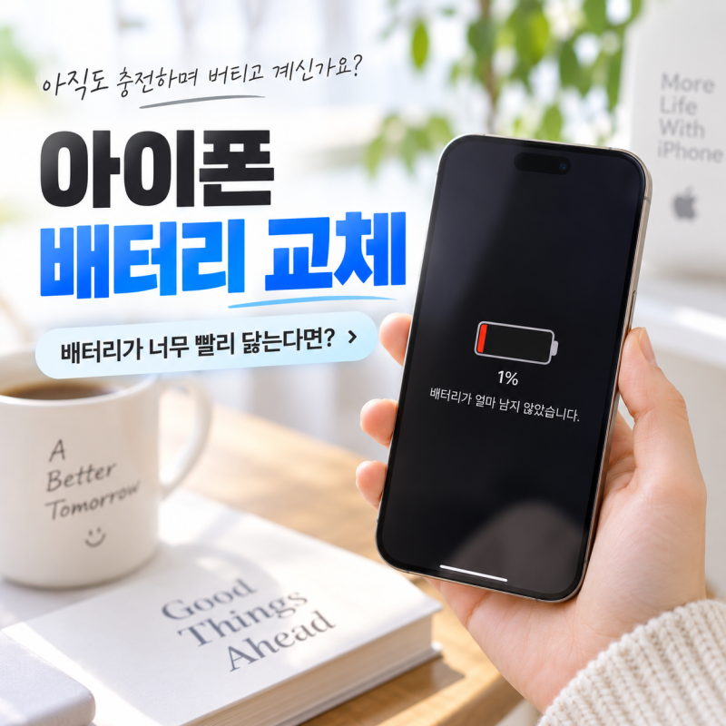 아이폰 배터리 교체 성능 80%면 바로 바꿔야 할까