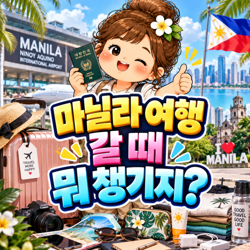 마닐라 여행 갈 때 뭐 챙기지?｜의외로 필요한 준비물까지 정리했습니다