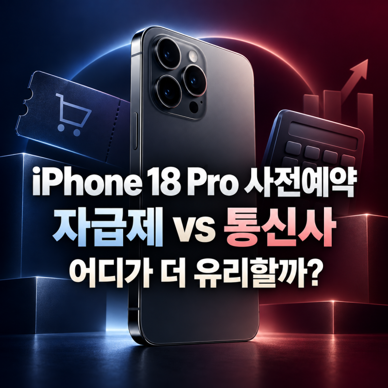 iPhone18 프로 사전예약, 자급제와 통신사 어디가 유리할까?
