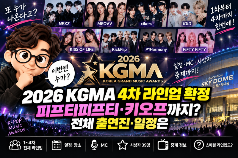 2026 KGMA 뭐길래 4차에 8팀 더? 피프티피프티·키오프까지 전체 라인업