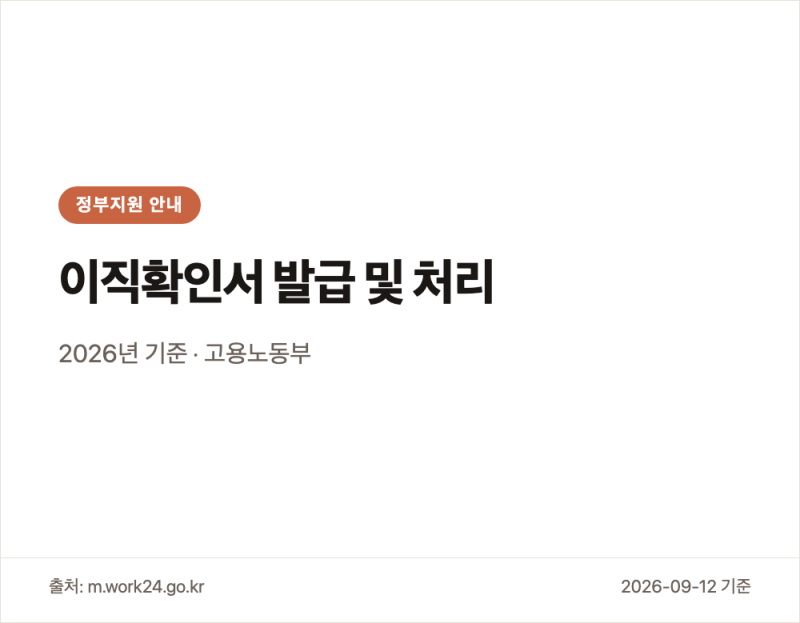 이직확인서처리기간 걱정 없이 빠르게 해결하는 법