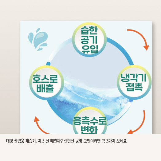 대형 산업용 제습기, 공장 창고에 둘 때 이것만 알면 된다?