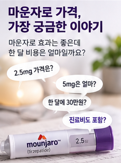 2026 마운자로 가격 총정리｜2.5mg·5mg·7.5mg·10mg 한 달 비용, 처방비까지