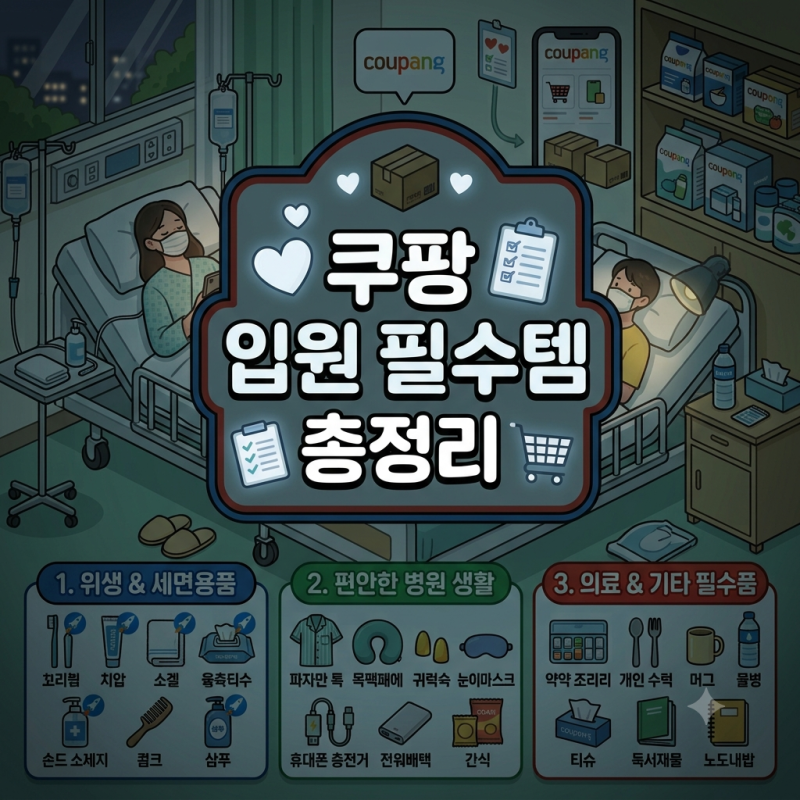 [4] 쿠팡 입원 필수템 총정리
