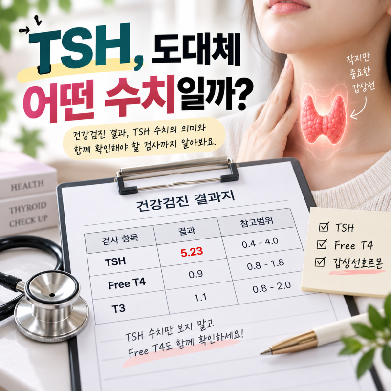 건강검진 TSH 수치 높다면? 계속 피곤하고 살찌는 이유 갑상선검사 확인하세요