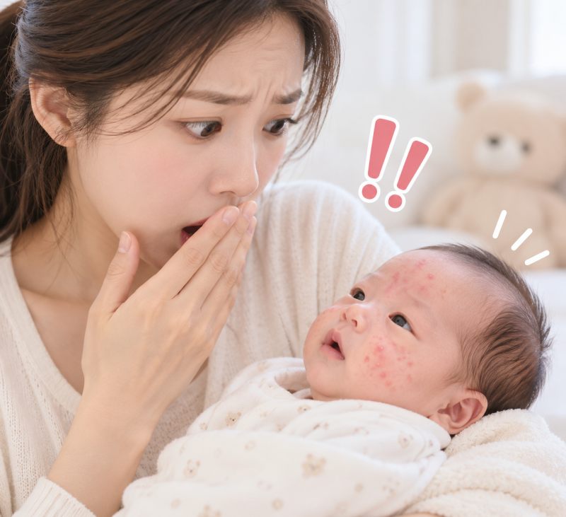 헉아기 얼굴에 웬 여드름?! 당황하지 말고 여기 주목! ✨ 원인과 해결책 알려드릴게요!