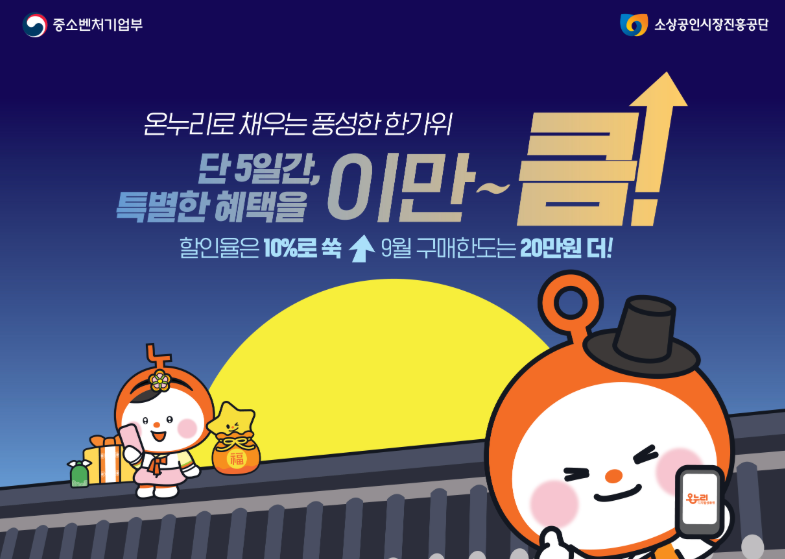 2026 추석 온누리상품권 할인 총정리｜9월 16~20일 최대 120만원·30% 환급