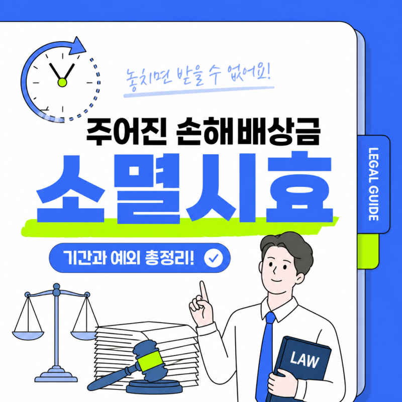 손해배상금 소멸시효, 3년? 10년? 헷갈리는 기간 총정리 (지금 안 하면 못 받습니다)