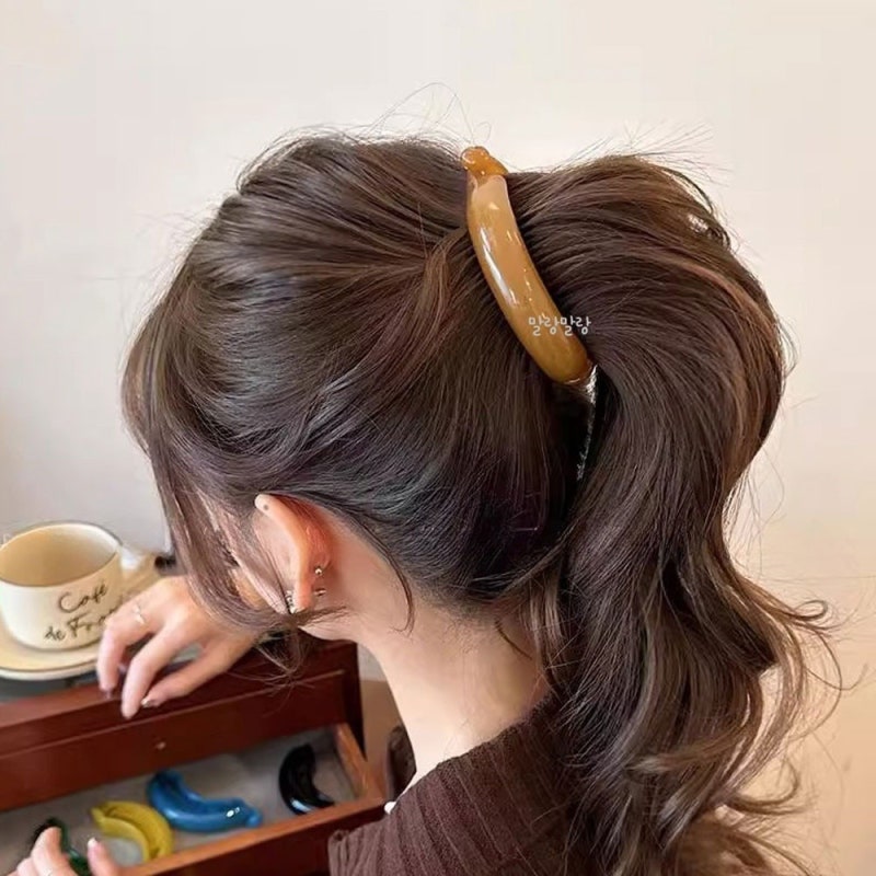 유광 포니테일집게핀 긴머리 로우번 바나나핀 직접 써본 솔직 사용기