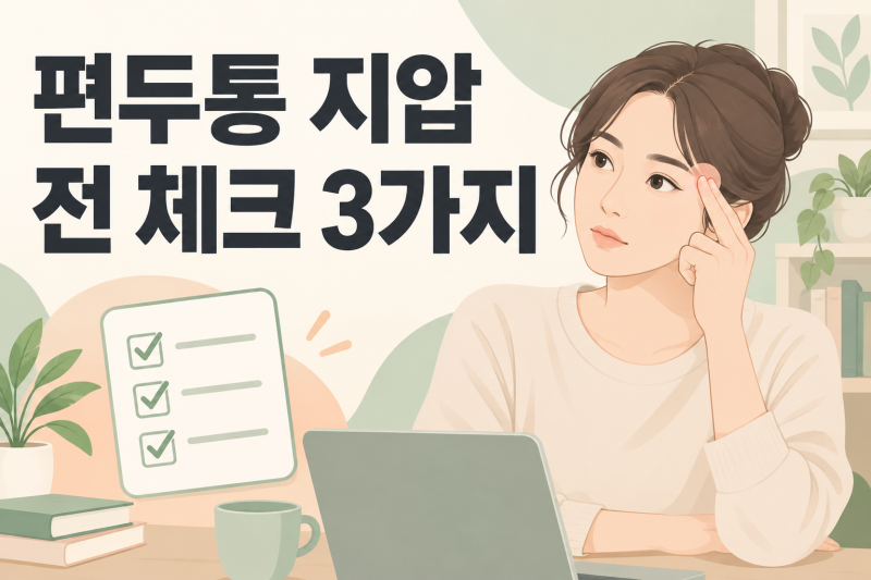 편두통 지압 위치, 누르기 전에 꼭 알아둘 3가지