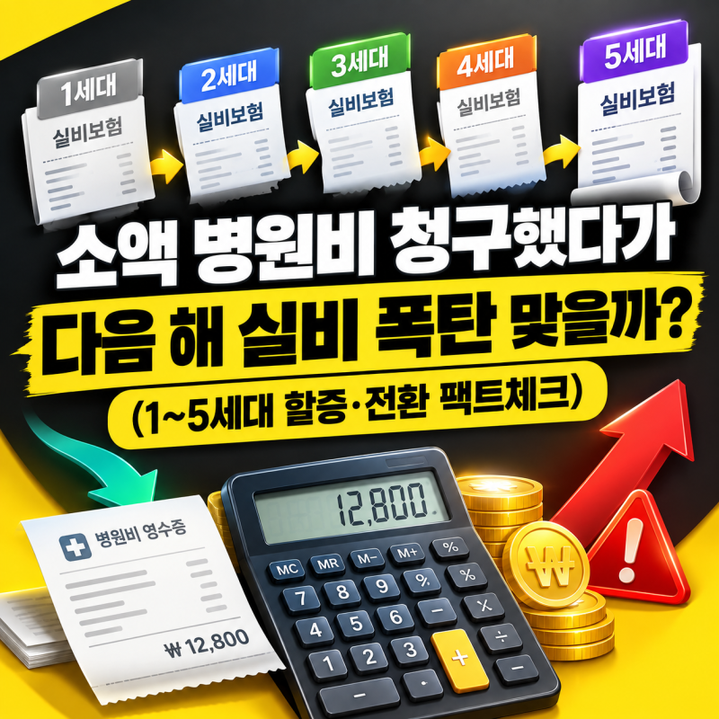 실손보험 청구하면 보험료 오르나요 알려주세요, 1세대부터 5세대 실손 할증 기준과 전환 시 ....