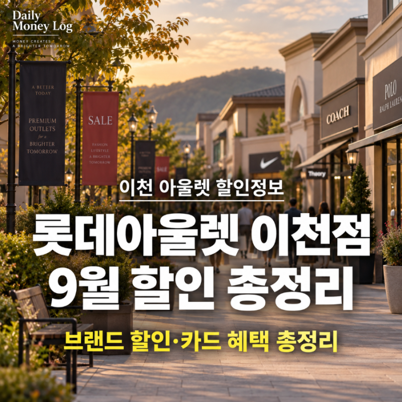 롯데프리미엄아울렛 이천점 9월 할인 행사 총정리