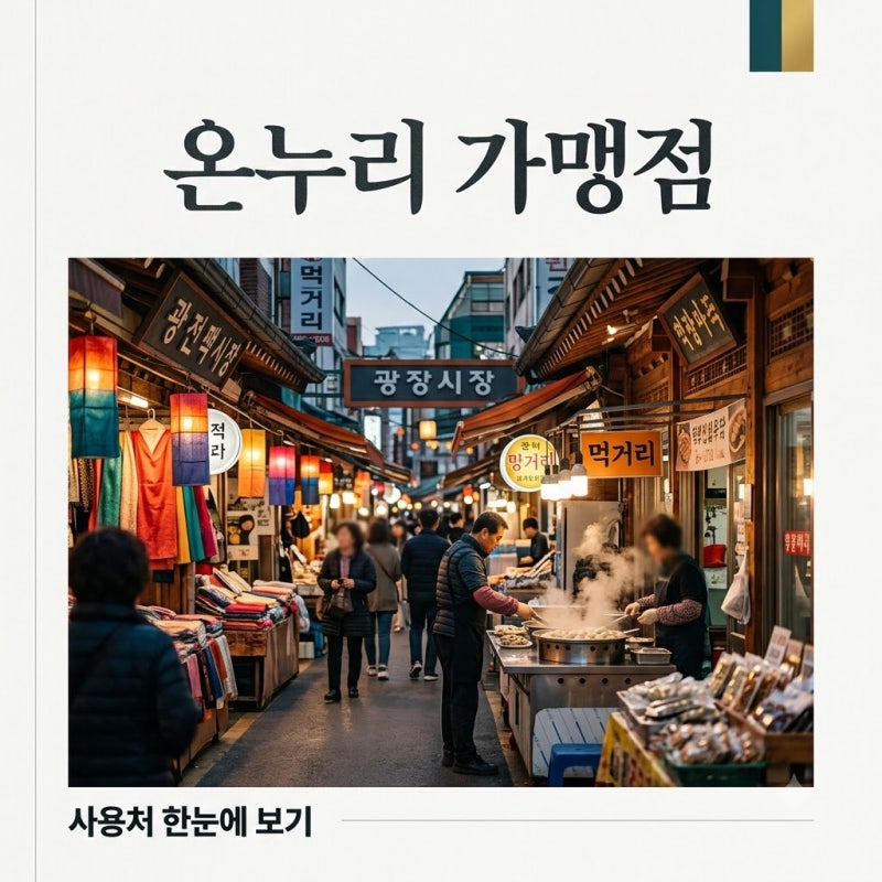 온누리상품권 가맹점 찾기 총정리! 사용처 조회 및 결제 꿀팁