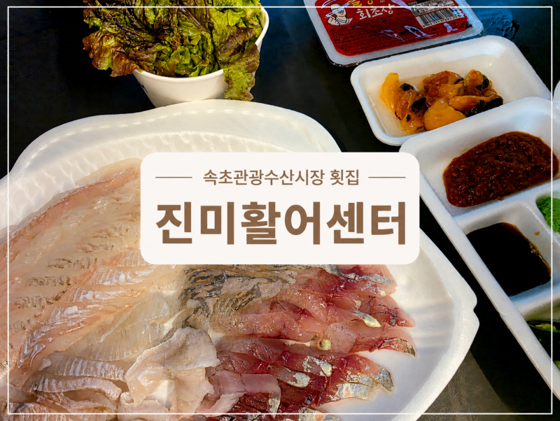 [강원 속초] 속초관광수산시장 횟집 추천 '진미활어센터' 모둠회 포장 솔직 후기