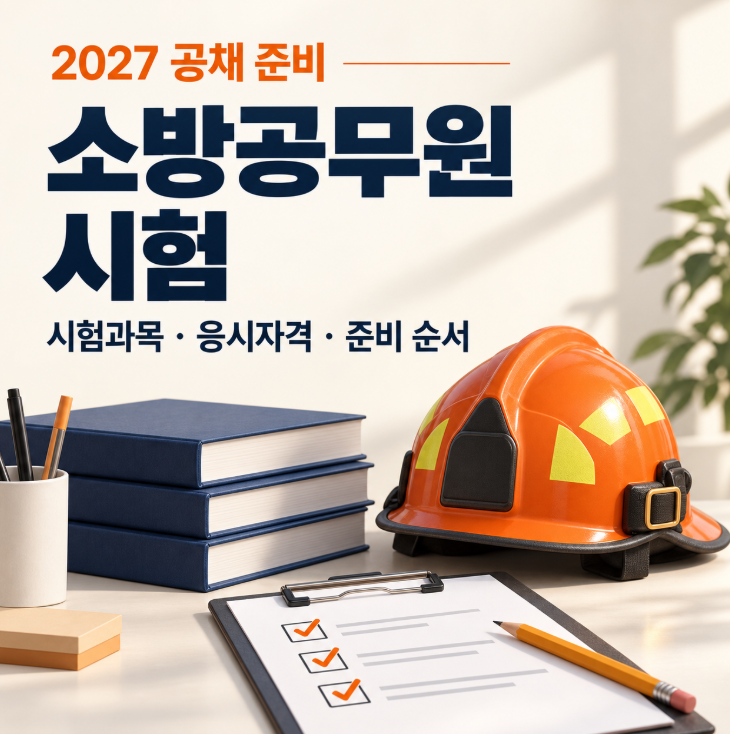 소방공무원 시험, 시험과목과 응시자격부터 공채 준비까지