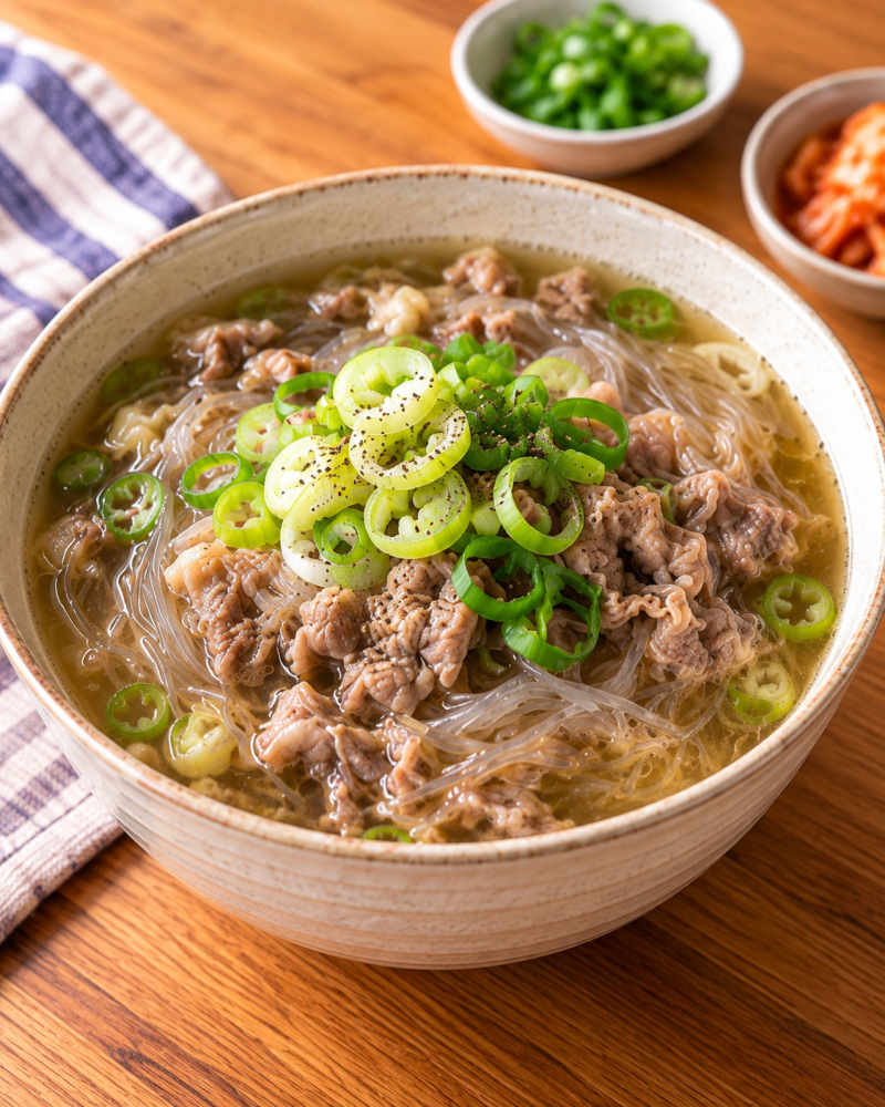 정호영 우삼겹 갈비탕 만드는 법｜갈비 없이 7분 만에 진한 갈비탕 완성