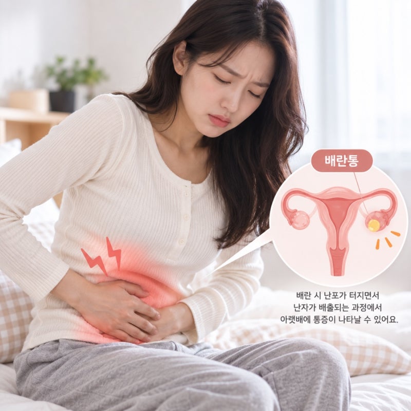 “생리도 아닌데 아랫배가 콕콕” 혹시 배란통? 배란일 신호였다