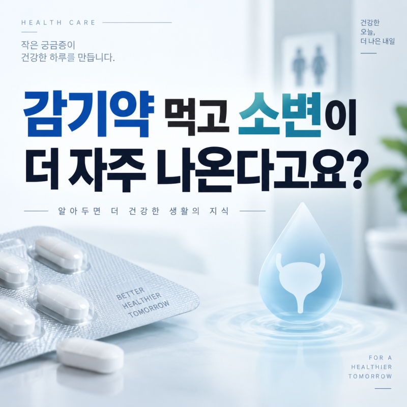 감기약 먹고 소변이더 자주 나온다고요?