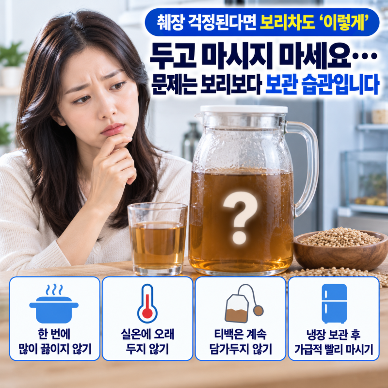 췌장 걱정된다면 보리차도 ‘이렇게’ 두고 마시지 마세요… 문제는 보리보다 보관 습관입....