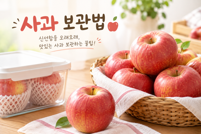 "박스로 받은 사과, 푸석해지기전에!" 마지막 한 알까지 아삭하게 오래 보관하는 법 (냉장·냉....