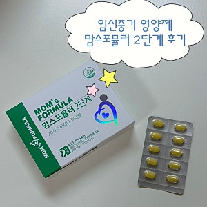 임신 중기 영양제 추천 맘스포뮬러 2단계 후기