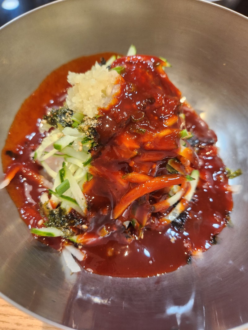 포항 맛집 새포항물회집 광어 오징어물회 매운탕 밥집 술집 저녁러닝 후 먹방