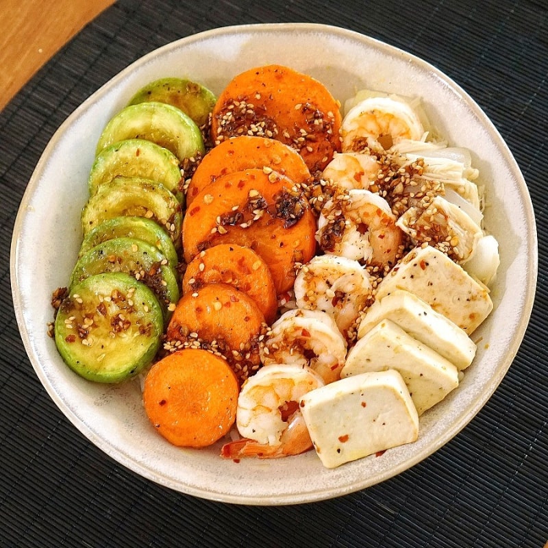 이시영님 다이어트 식단! 구운야채비빔밥 만들기