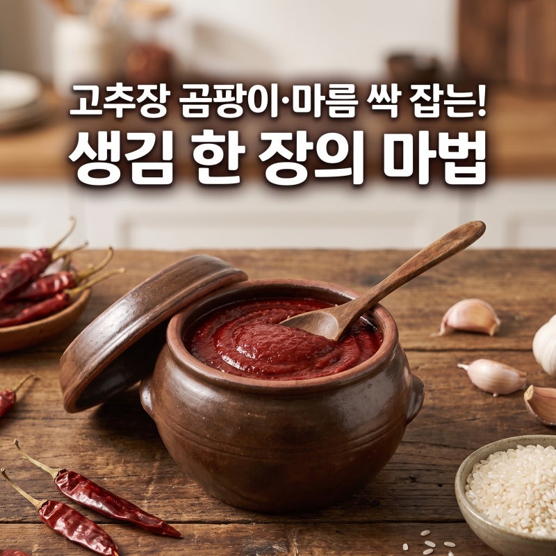 고추장 보관법 표면이 마르거나 곰팡이 생길 때 확인할 점