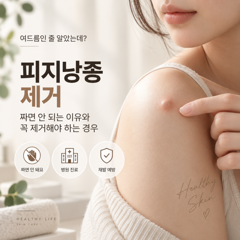피지낭종 제거, 짜면 안 되는 이유와 꼭 제거해야 하는 경우