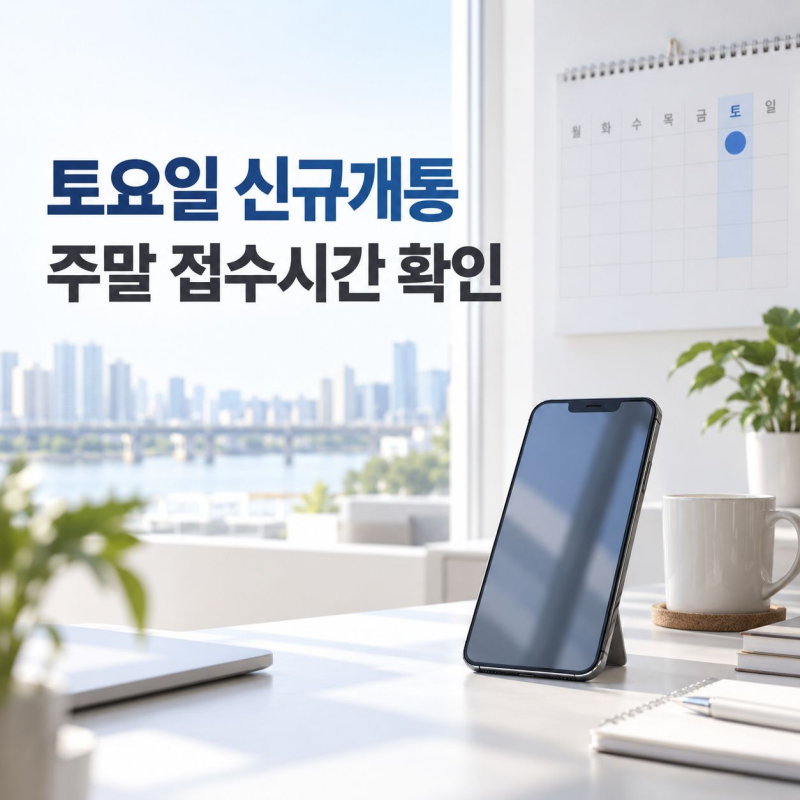 토요일에도 휴대폰 신규개통 될까? 선불폰 주말 접수시간 확인
