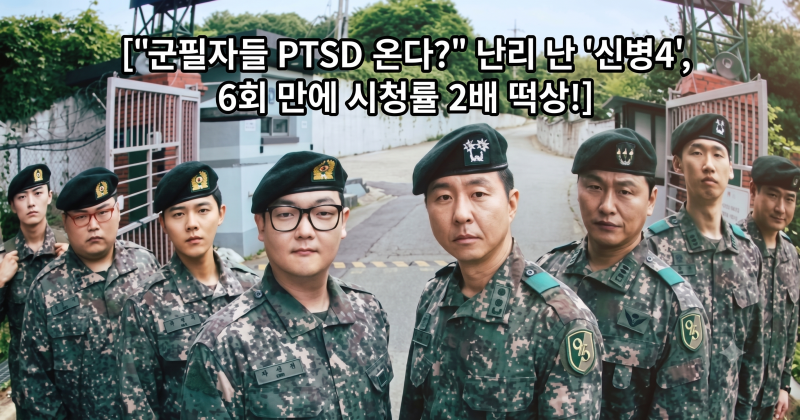 "군필자들 PTSD 온다?" 난리 난 '신병4', 6회 만에 시청률 2배 떡상한 이유
