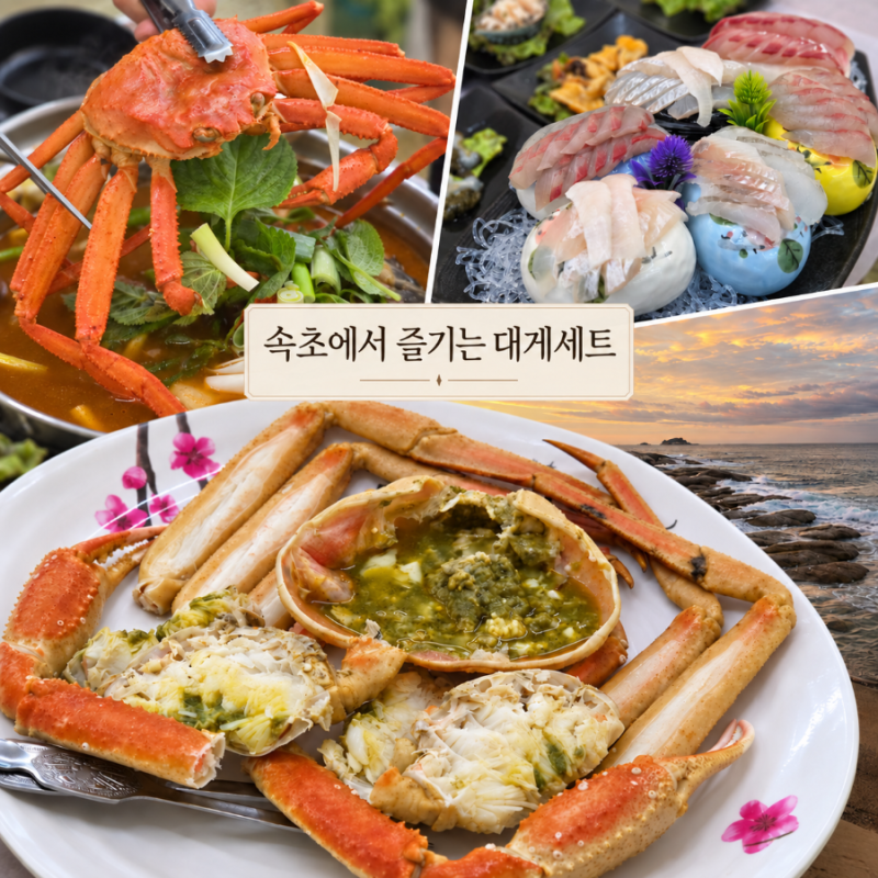 속초 장사항 횟집 대게 맛집 봉포한일수산 횟집