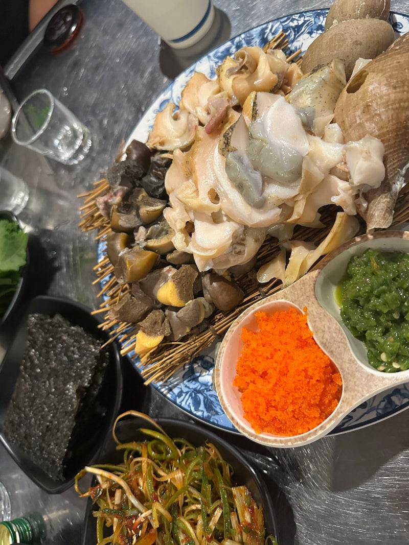 [고성도 미자 포차] 대나발&백고동 신선해서 맛.있.다.