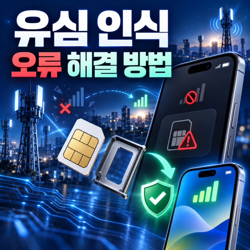 유심(SIM) 인식 안될때 오류 1분 만에 해결하는 5가지 응급 대처법(+ 아이폰 갤럭시 SKT KT LG U+)