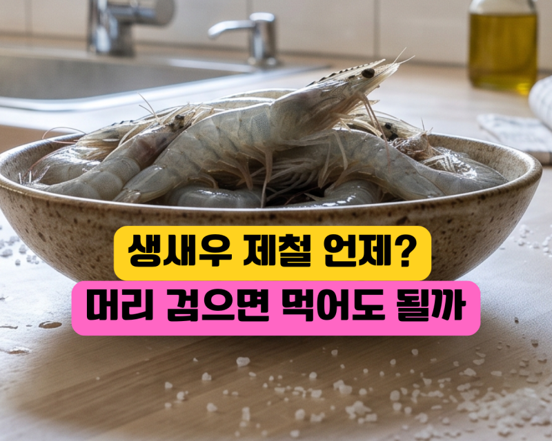 생새우 제철 언제일까? 머리 검게 변하면 먹어도 될까 보관법 고르는법