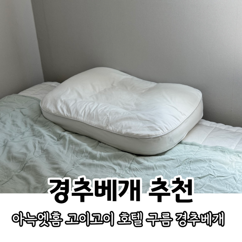 노홍철베게 아늑앳홈 고이고이 호텔 구름 경추베개 일체형 워셔블 양면 베개 구름베개 실사....